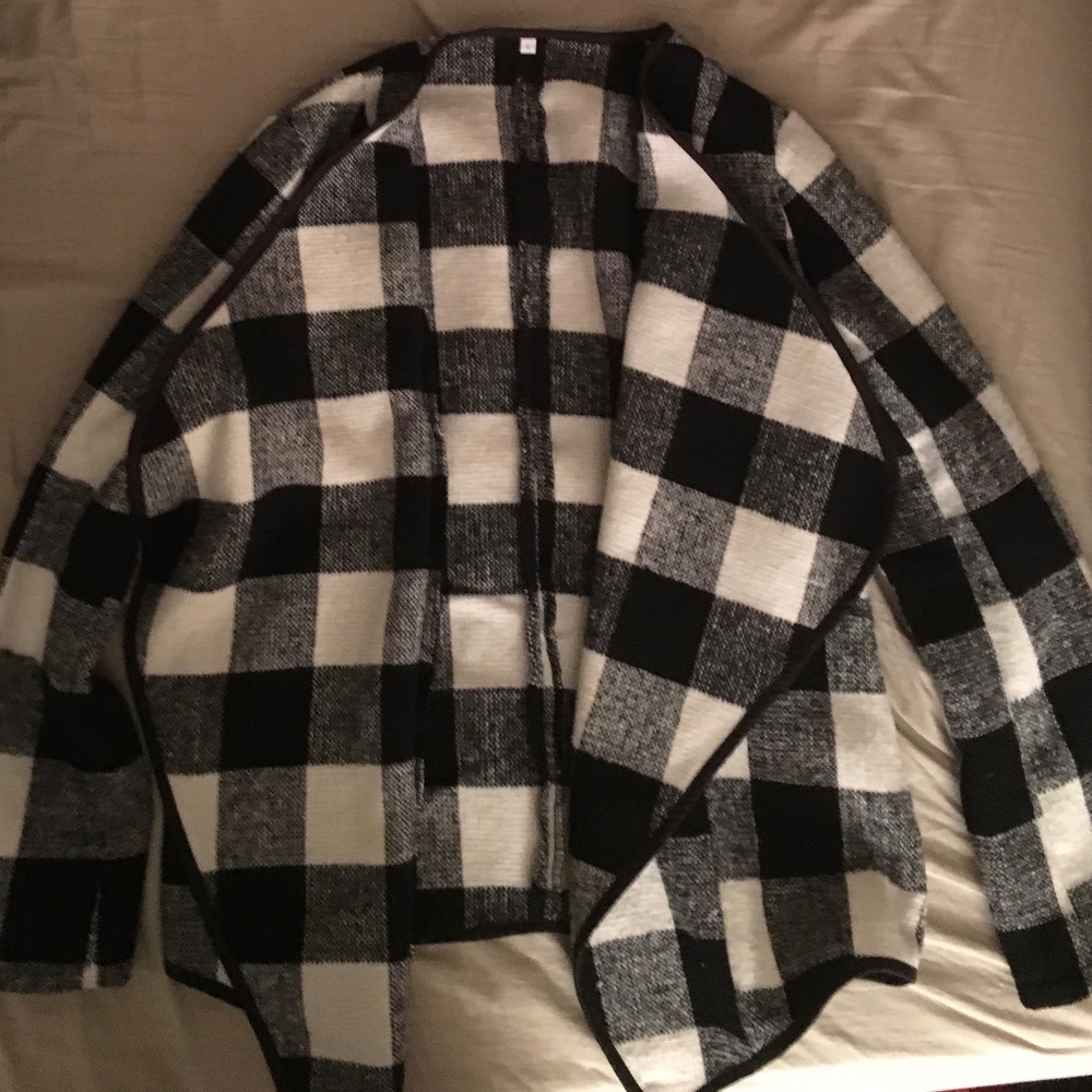 Black & White Cardigan/Coat